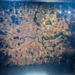 Wood art-city at night